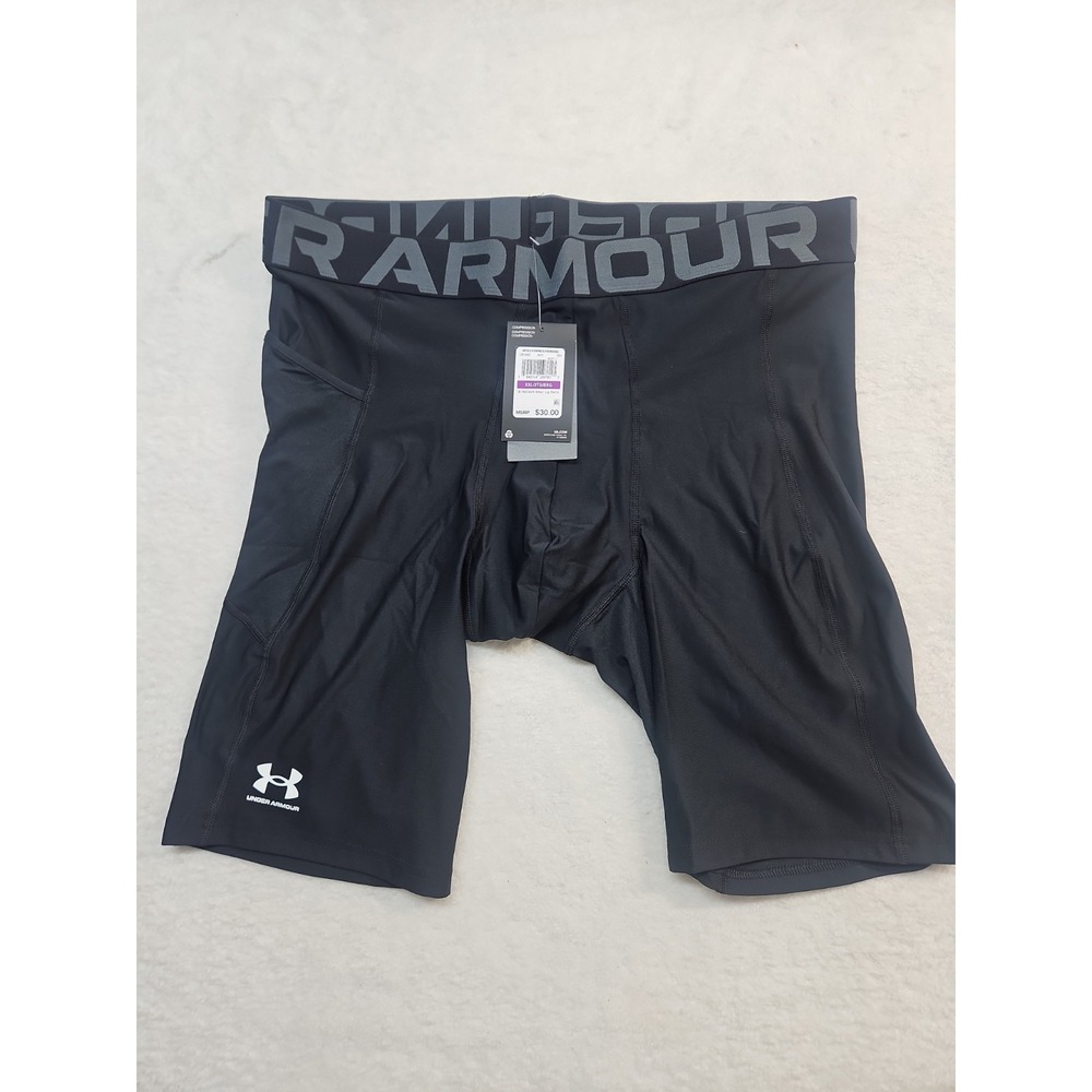 Under Armour Men's Heat Gear Long Compression Shorts Mens 2XL New NWT